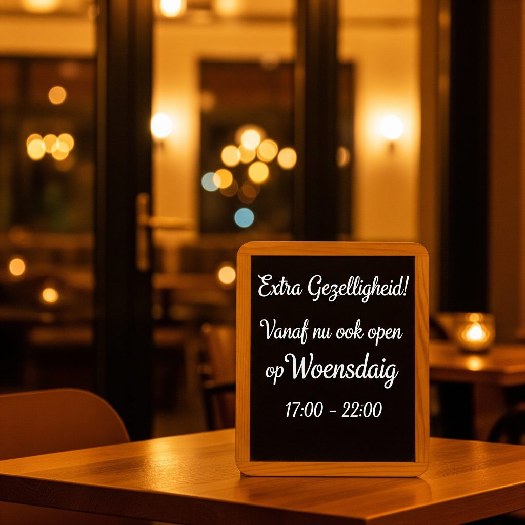 Brasserie Hafenstube: Nu ook op woensdag geopend!